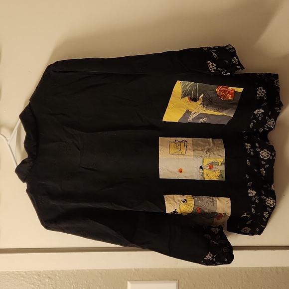 Citron Santa Monica Button Down Top size M - Picture 9 of 11